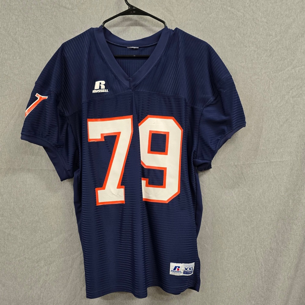 Russell Athletic Virginia Cavaliers Football Jersey Navy Blue Mens XXL #79